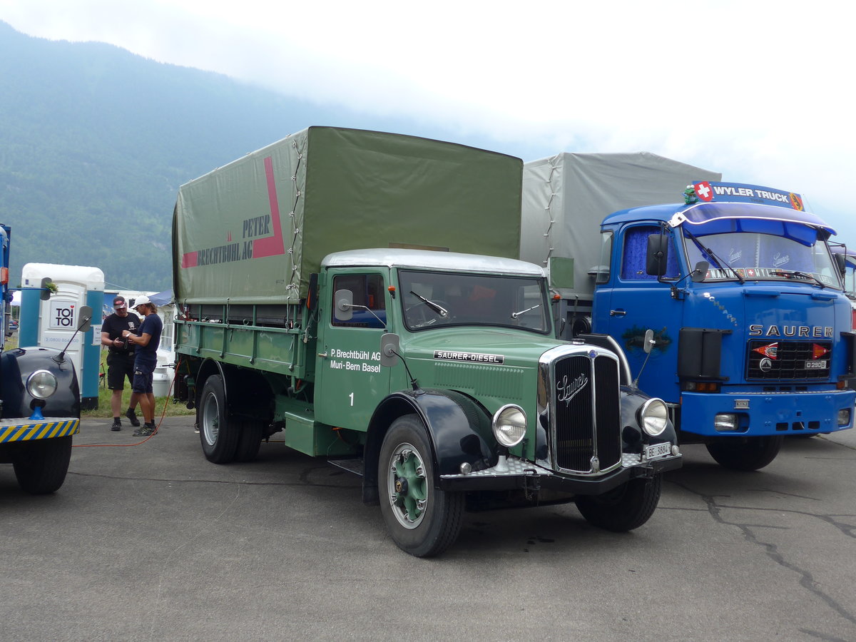 (181'393) - Brechtbhl, Muri - Nr. 1/BE 3884 - Saurer am 24. Juni 2017 in Interlaken, Flugplatz