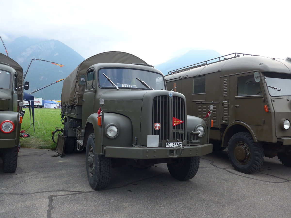(181'400) - Saurer - AG 177'802 - am 24. Juni 2017 in Interlaken, Flugplatz