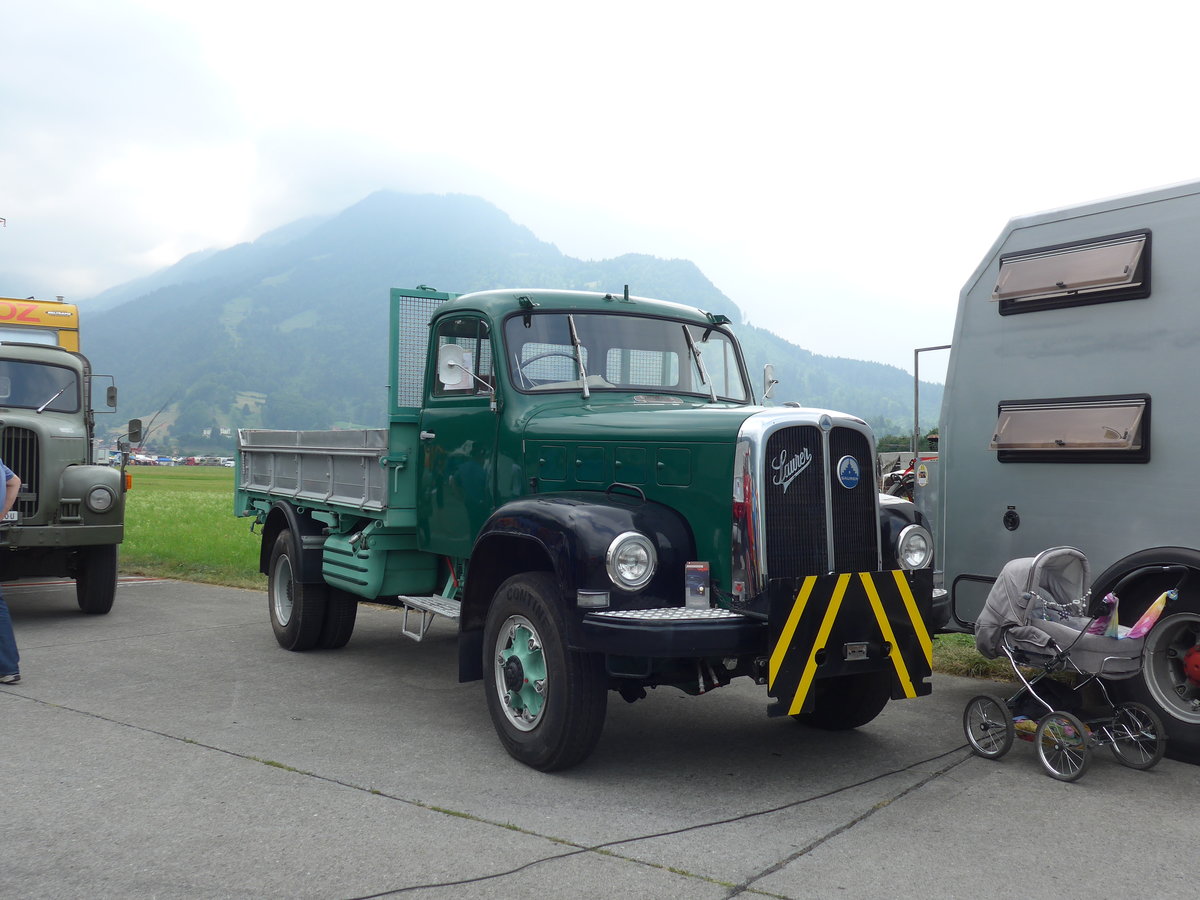 (181'404) - Saurer am 24. Juni 2017 in Interlaken, Flugplatz