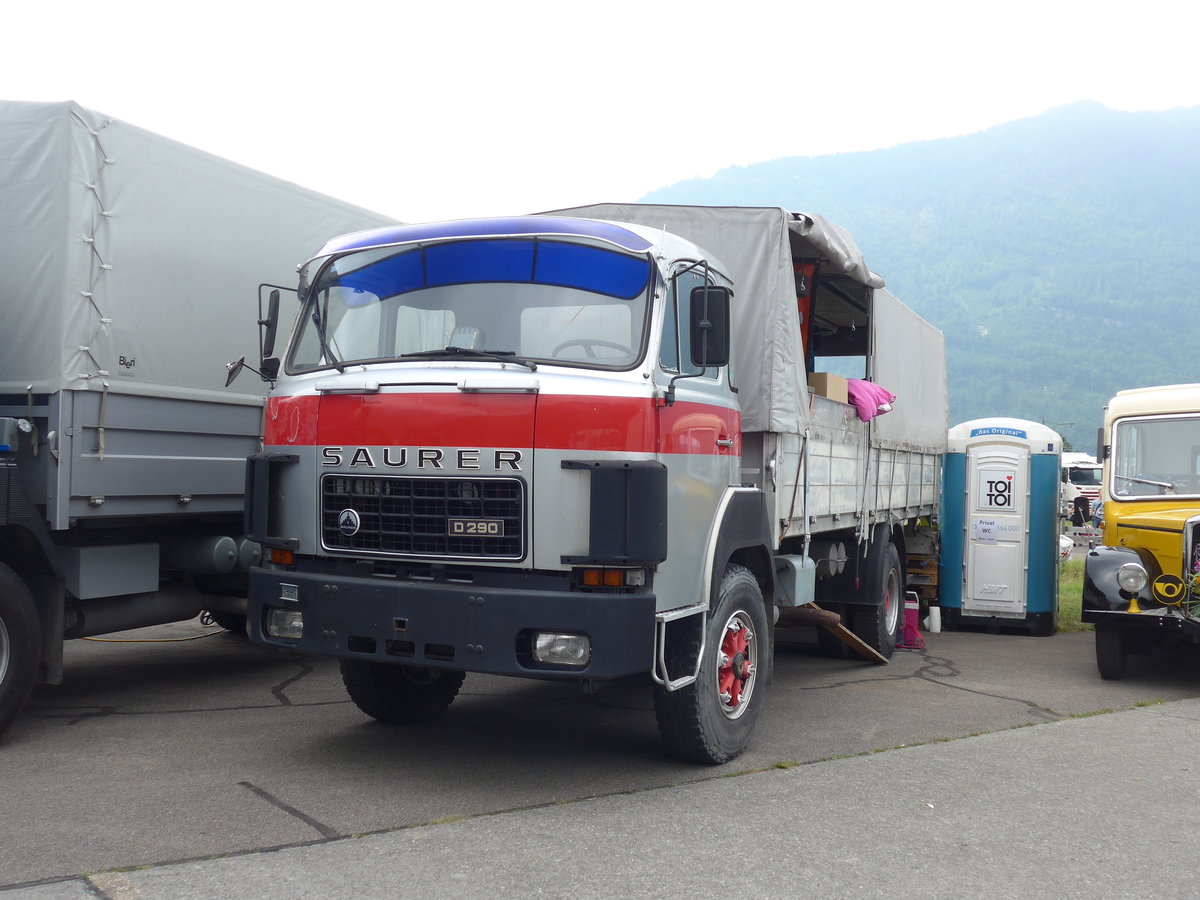 (181'411) - Saurer am 24. Juni 2017 in Interlaken, Flugplatz
