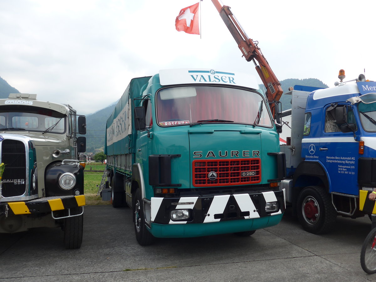 (181'451) - Valser - Saurer am 24. Juni 2017 in Interlaken, Flugplatz