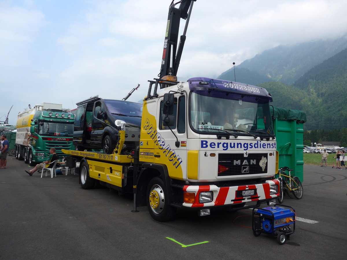 (181'474) - Rohrbach, Fraubrunnen - BE 2248 U - MAN am 24. Juni 2017 in Interlaken, Flugplatz