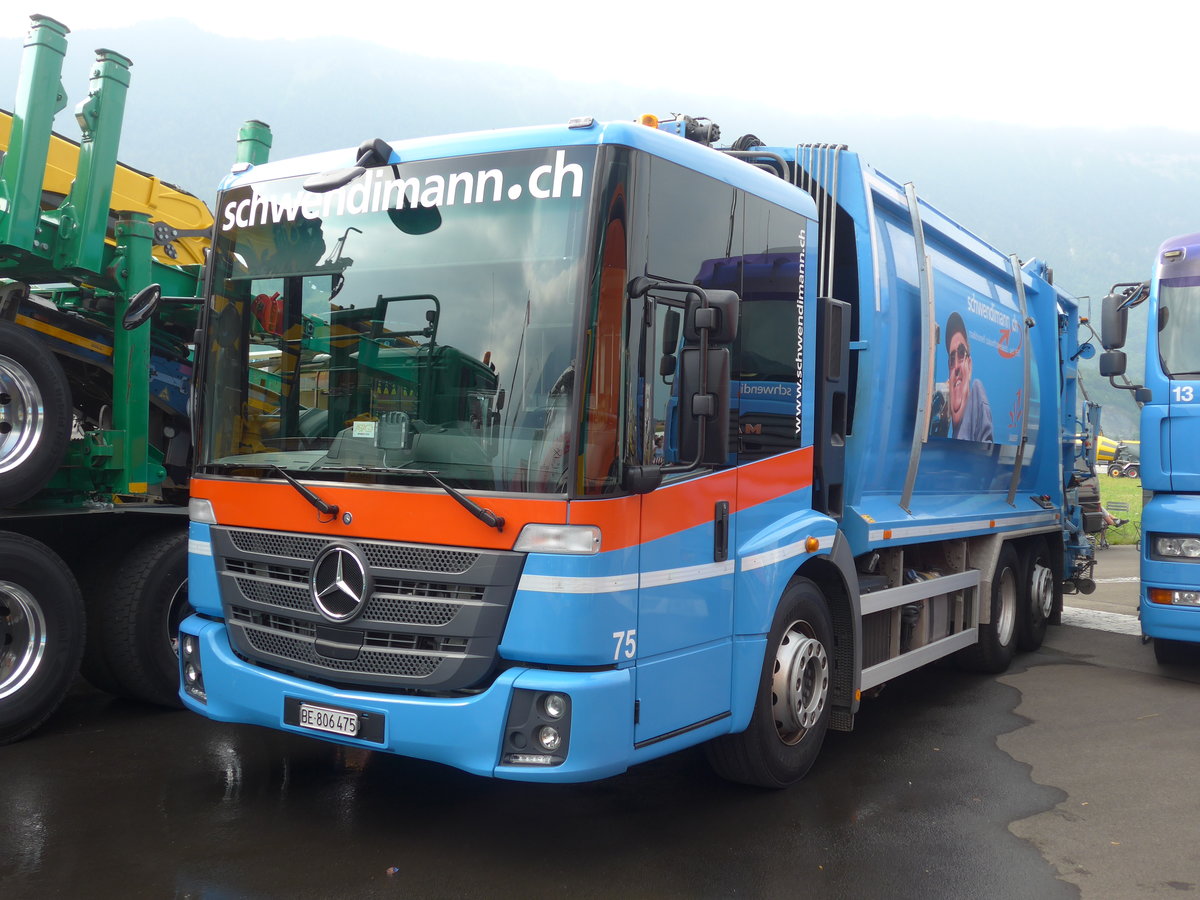 (181'484) - Schwendimann, Mnchenbuchsee - Nr. 75/BE 806'475 - Mercedes am 24. Juni 2017 in Interlaken, Flugplatz