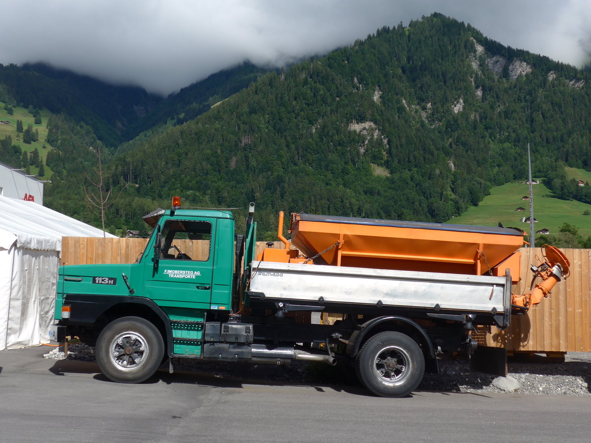 (181'645) - Imobersteg, Frutigen - BE 8047 - Scania am 1. Juli 2017 in Frutigen, Garage AFA