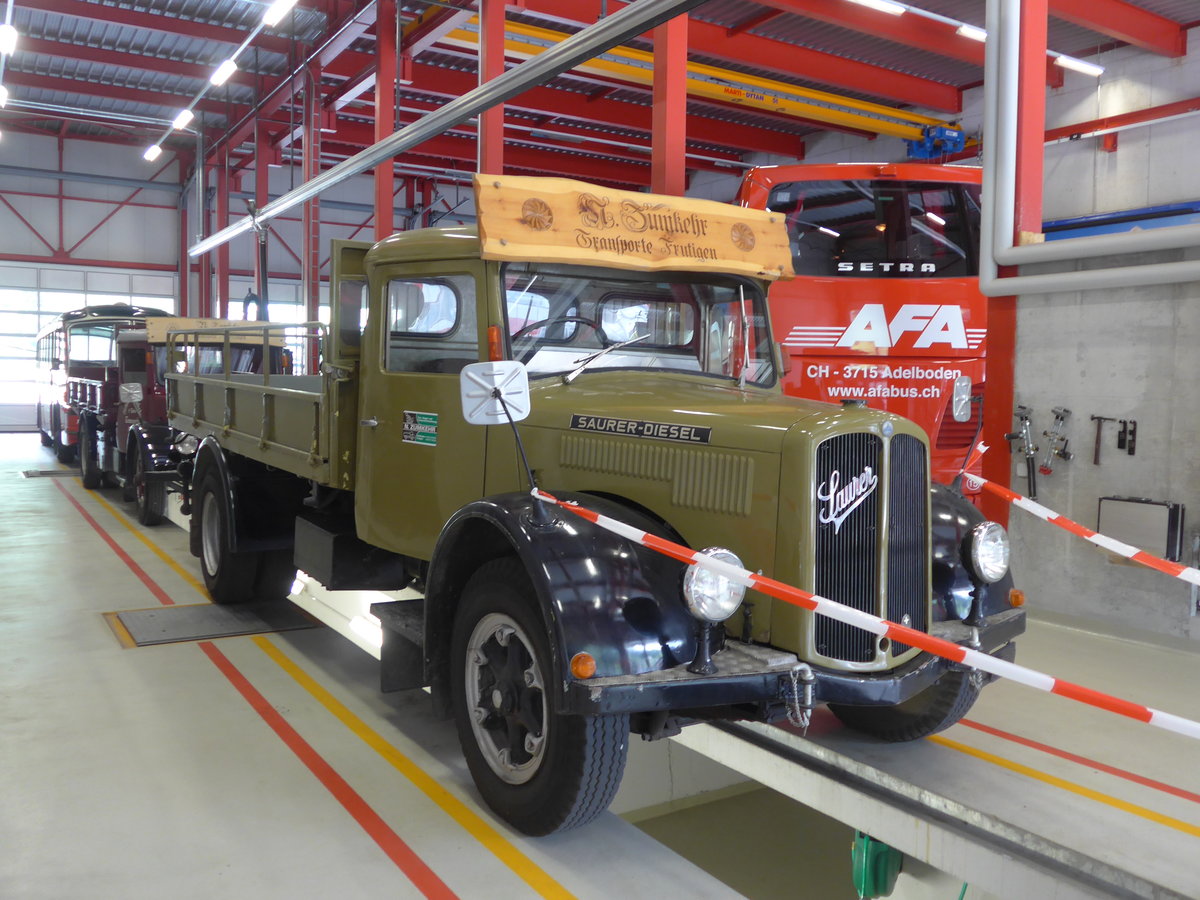 (181'670) - Zumkehr, Frutigen - Saurer am 1. Juli 2017 in Frutigen, Garage AFA