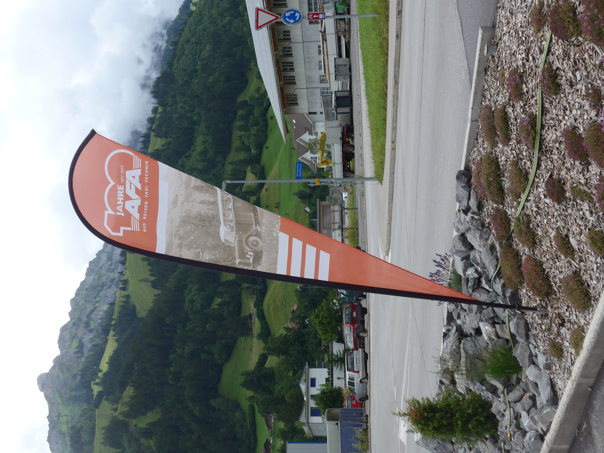 (181'694) - AFA-Fahne zum 100 Jahre Jubilum am 1. Juli 2017 in Frutigen