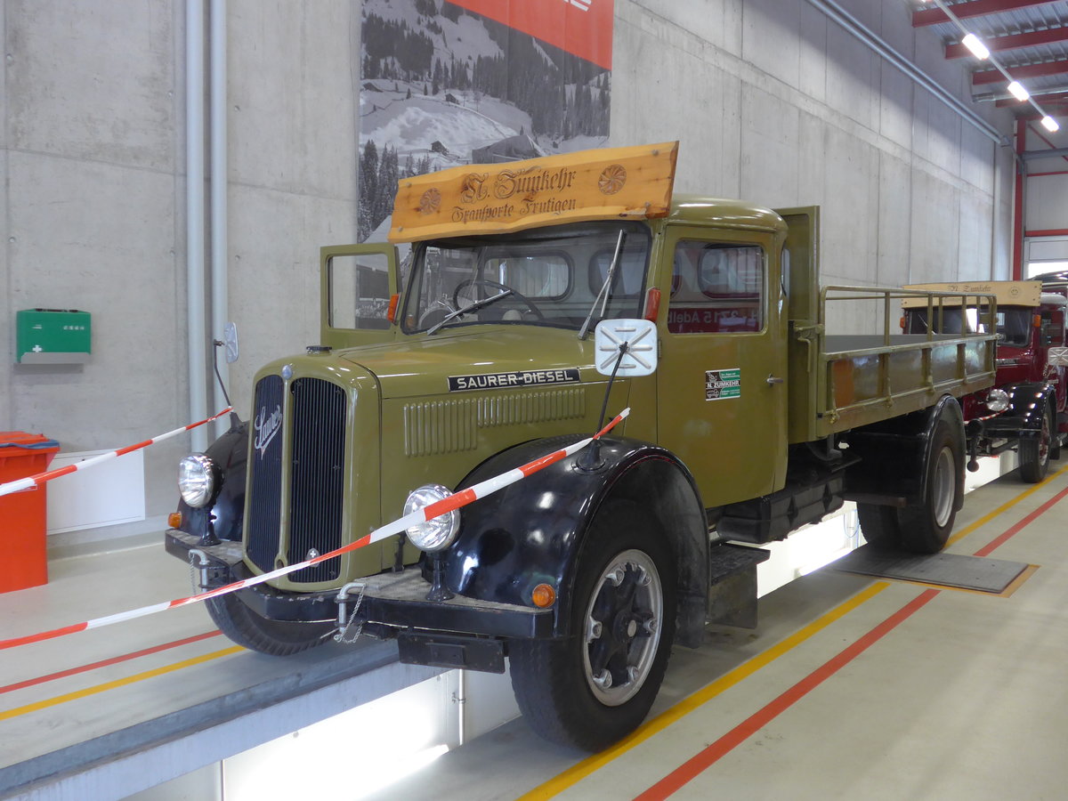 (181'715) - Zumkehr, Frutigen - Saurer am 1. Juli 2017 in Frutigen, Garage AFA