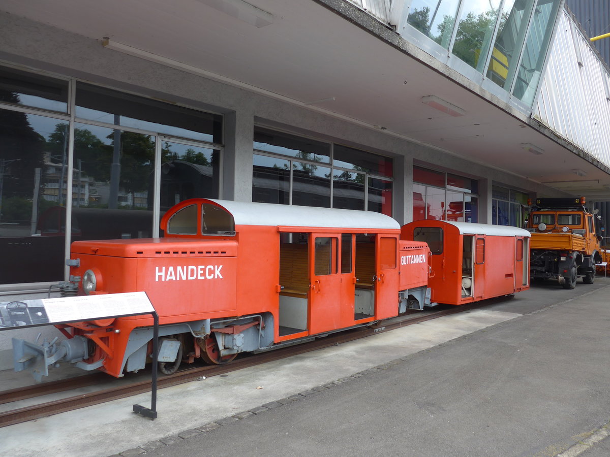 (181'763) - Handeck-Guttannen-Stollenlokomotive - Nr. 3 - am 8. Juli 2017 in Luzern, Verkehrshaus