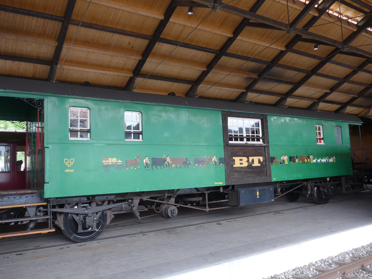 (181'980) - BT-Office-Wagen am 10. Juli 2017 im Bahnhof Bauma