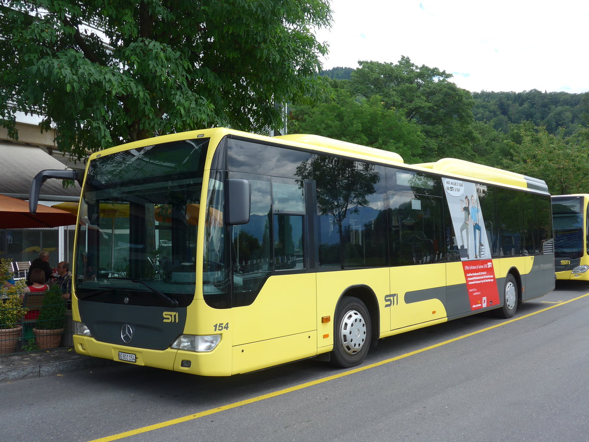 (182'047) - STI Thun - Nr. 154/BE 801'154 - Mercedes am 12. Juli 2017 bei der Schifflndte Thun