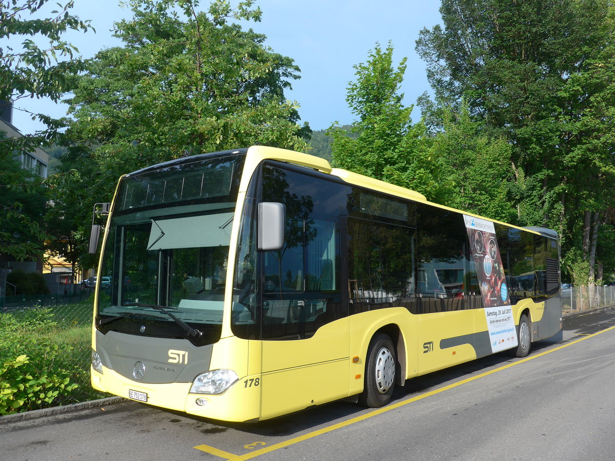 (182'151) - STI Thun - Nr. 178/BE 752'178 - Mercedes am 18. Juli 2017 bei der Schifflndte Thun