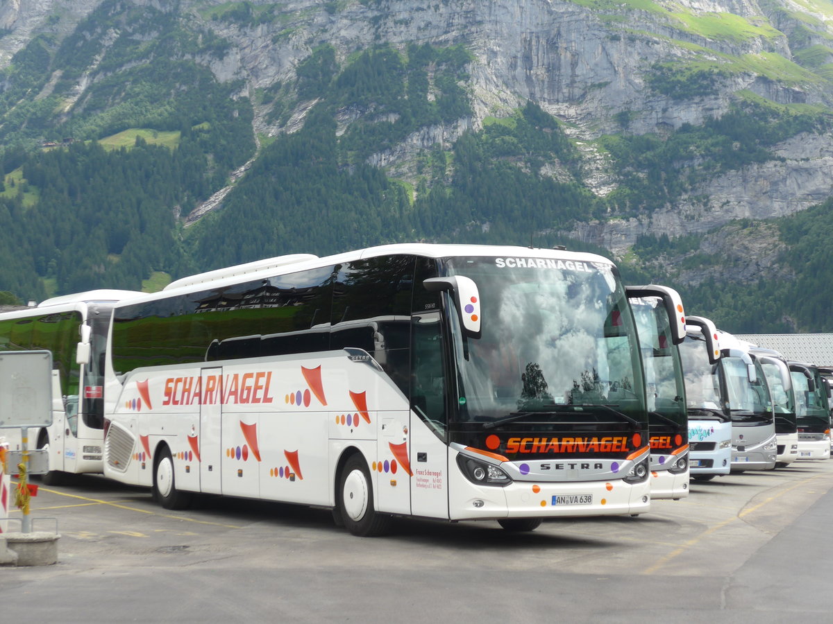 (182'371) - Aus Deutschland: Scharnagel, Feuchtwangen - AN-VA 638 - Setra am 30. Juli 2017 in Grindelwald, Grund