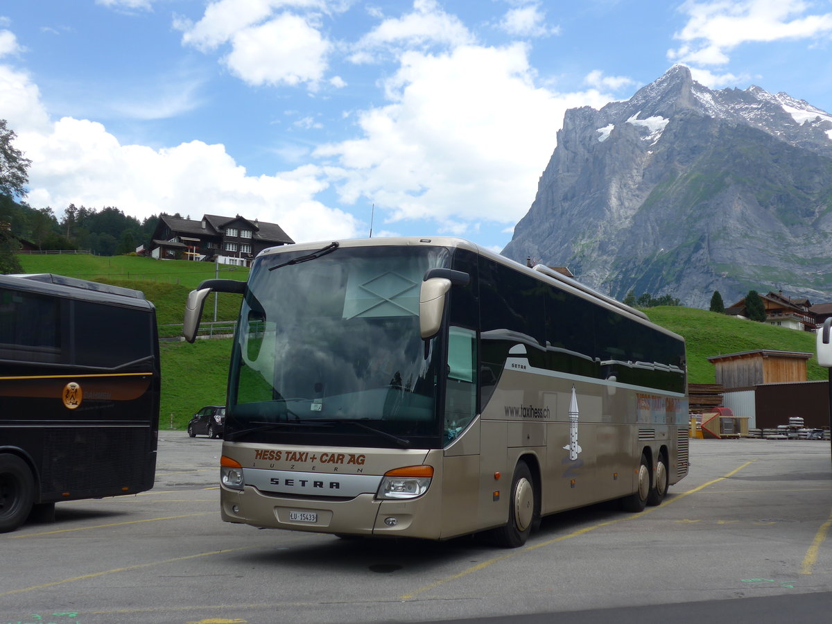 (182'373) - Hess K., Luzern - LU 15'433 - Setra am 30. Juli 2017 in Grindelwald, Grund