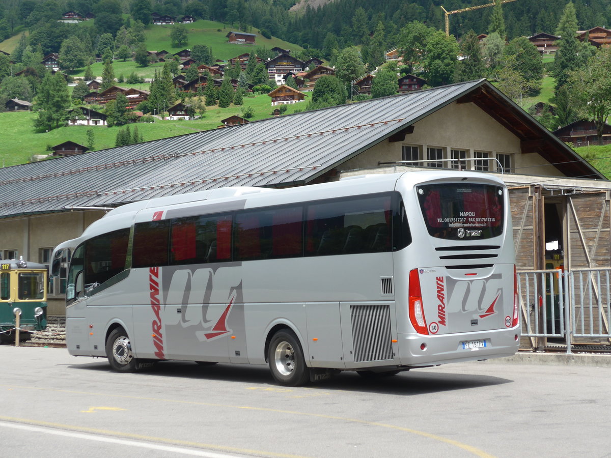 (182'378) - Aus Italien: Mirante, Napoli - FE-191 FV - Scania/Irizar am 30. Juli 2017 in Grindelwald, Grund