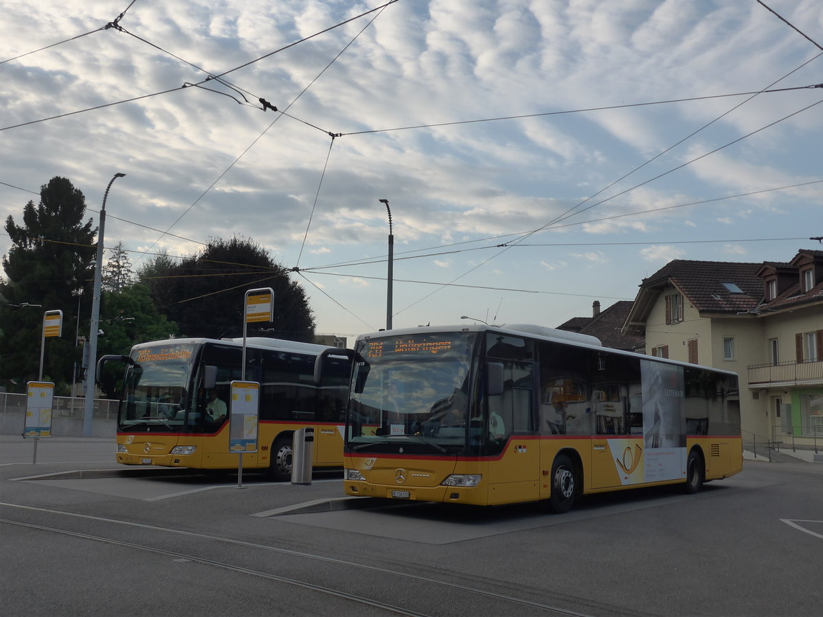 (182'493) - PostAuto Bern - Nr. 535/BE 734'535 - Mercedes am 2. August 2017 beim Bahnhof Worb Dorf
