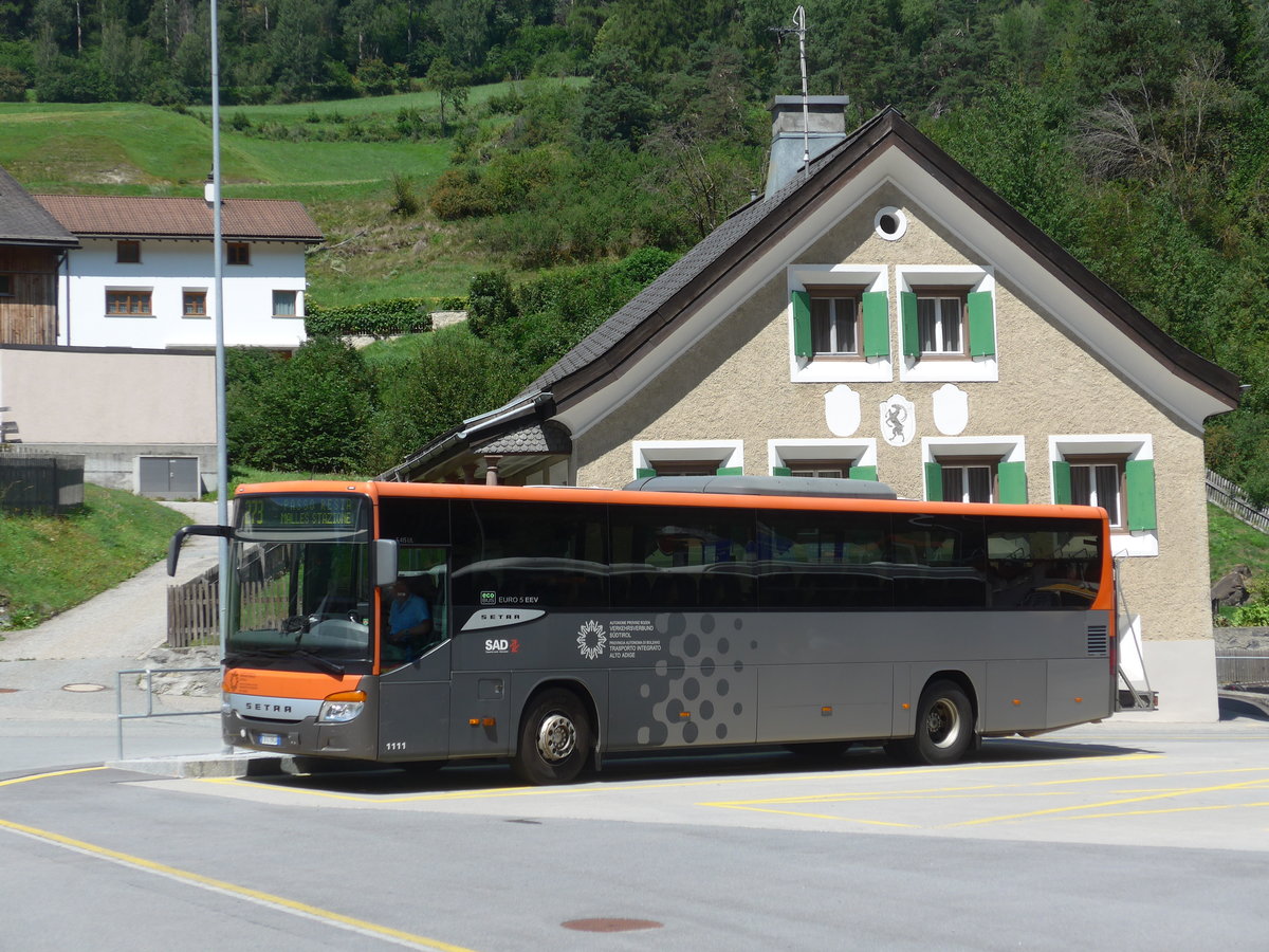 (182'750) - Aus Italien: SAD Bozen - Nr. 1111/FA-018 KD - Setra am 5. August 2017 in Martina, Cunfin