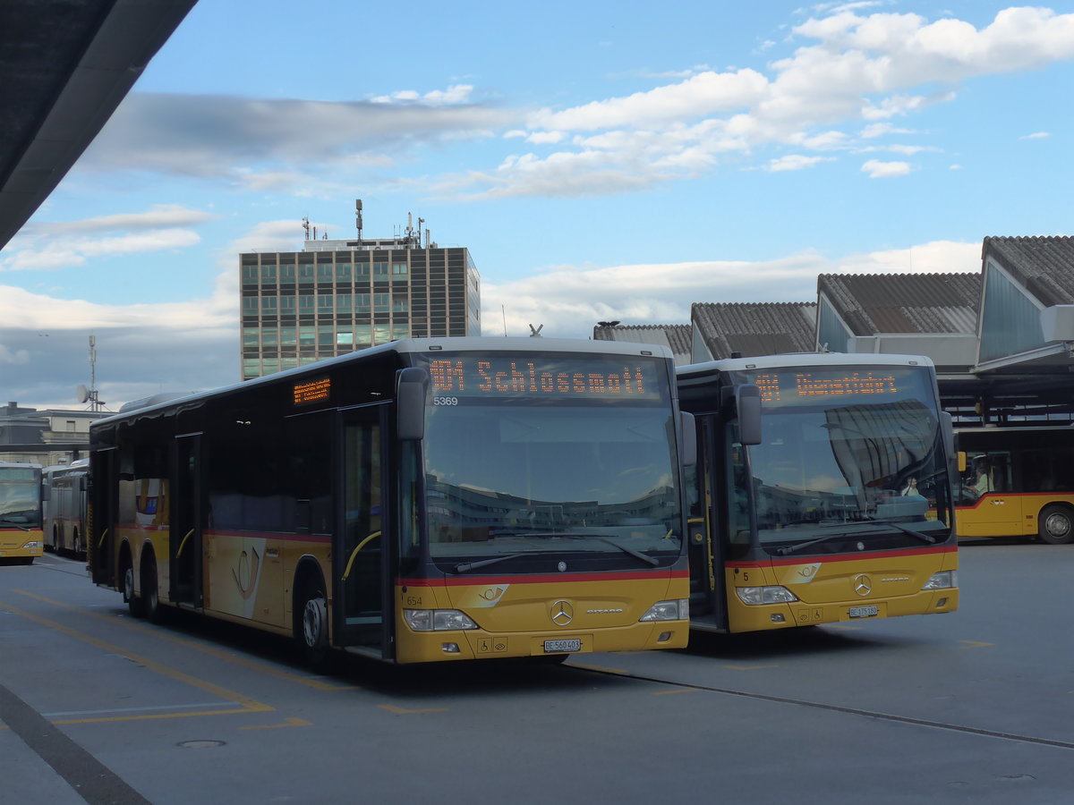 (182'791) - PostAuto Bern - Nr. 654/BE 560'403 - Mercedes am 5. August 2017 in Bern, Postautostation