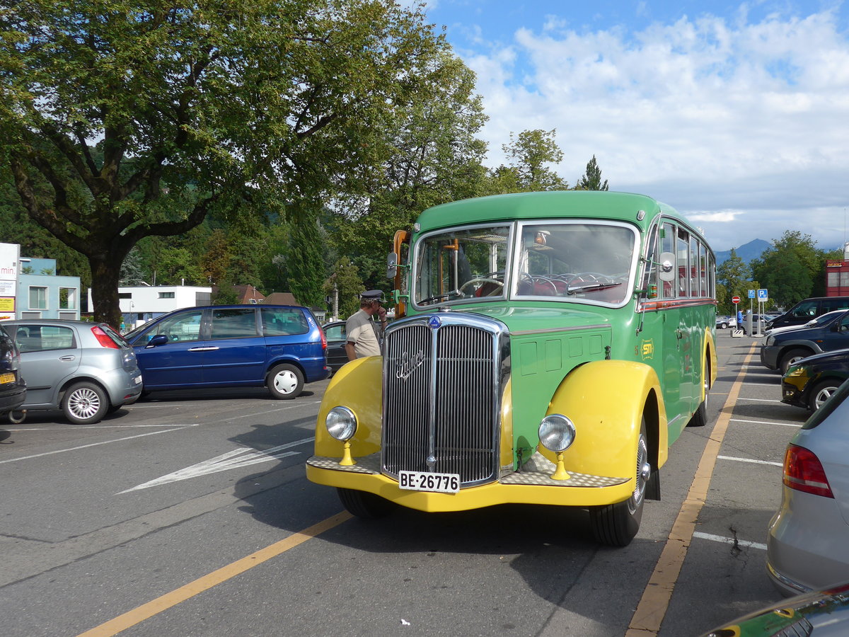 (182'829) - STI Thun - Nr. 15/BE 26'776 - Saurer/Gangloff (ex AvH Heimenschwand Nr. 5) am 6. August 2017 in Thun, CarTerminal