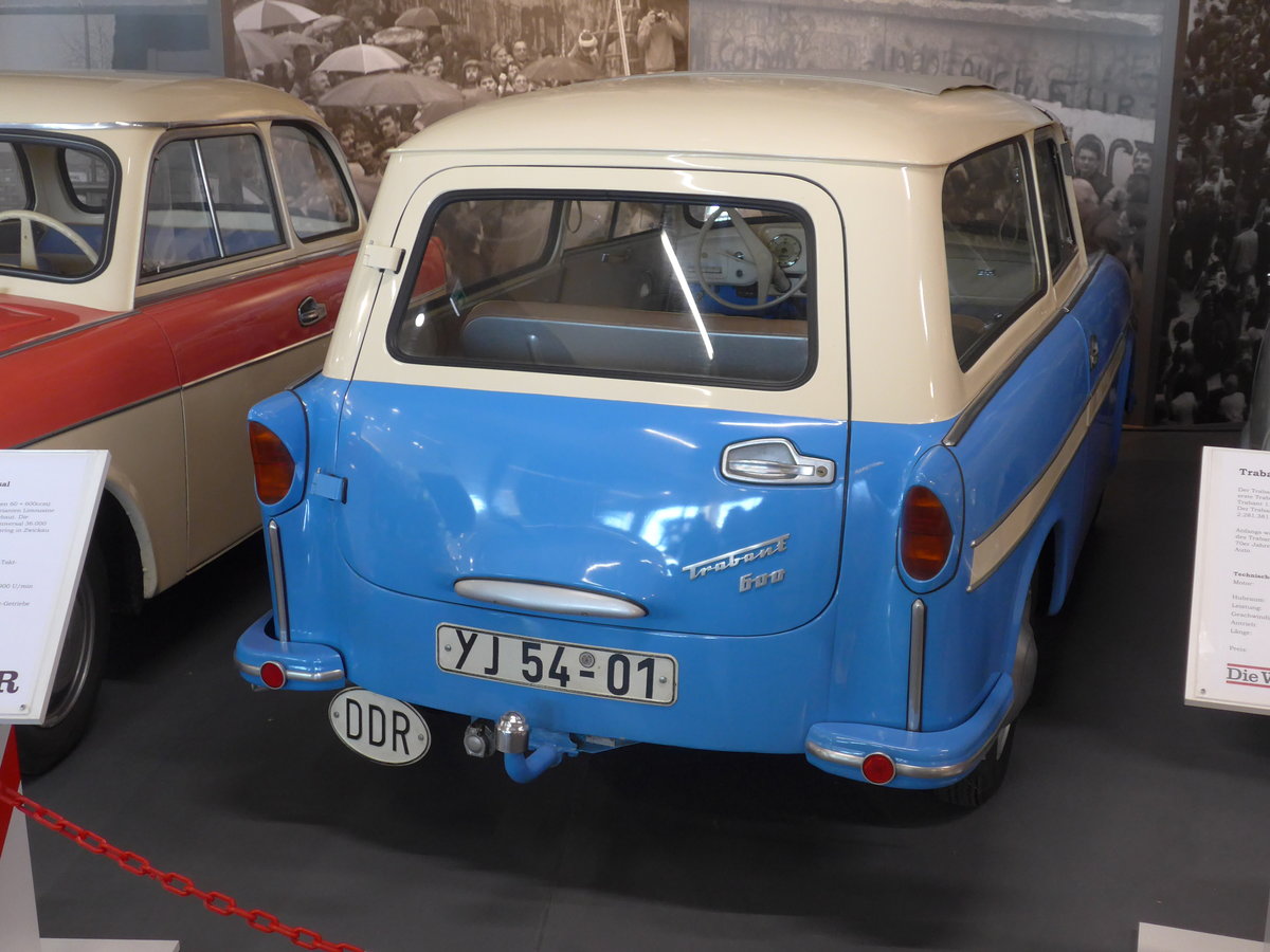 (182'998) - Trabant - YJ 54-01 - am 8. August 2017 in Dresden, Die Welt der DDR