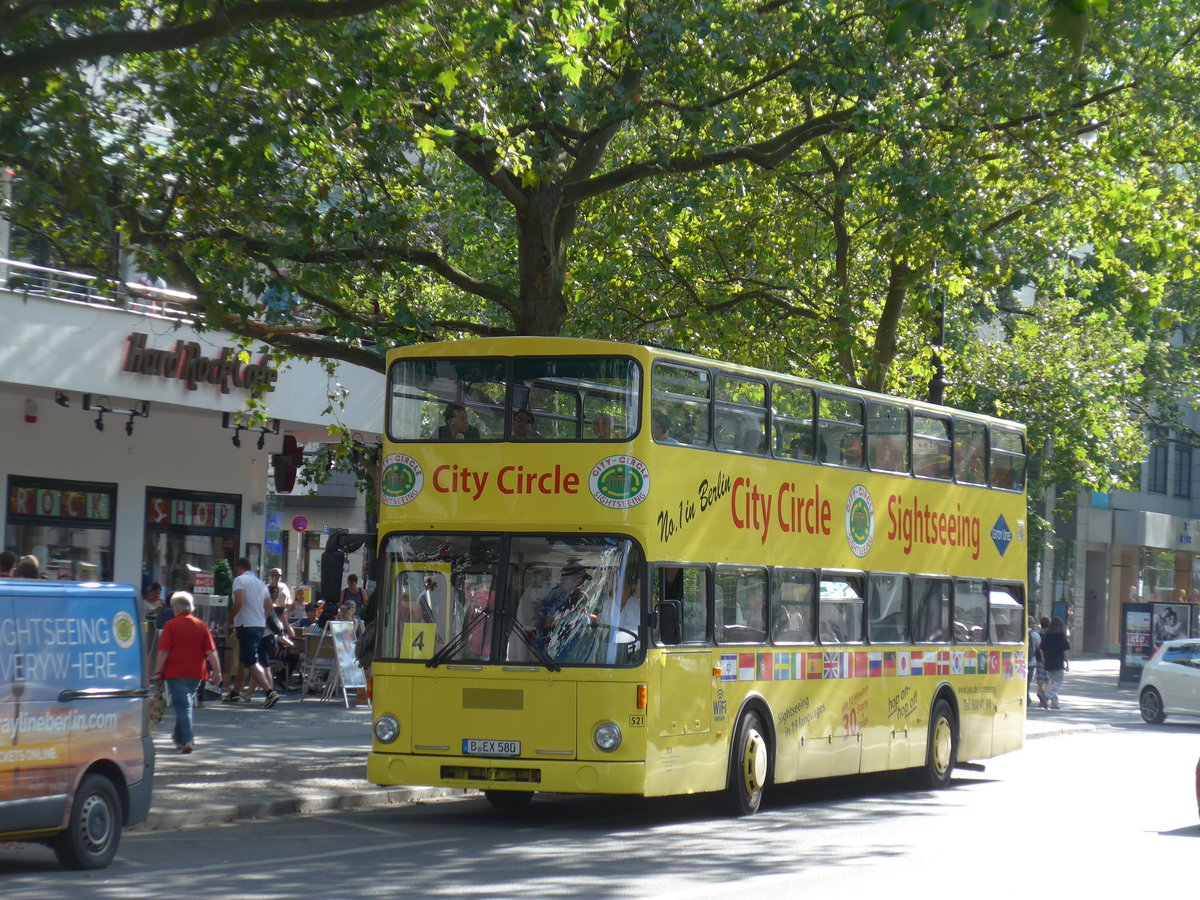 (183'237) - BEX, Berlin - Nr. 521/B-EX 580 - MAN am 9. August 2017 in Berlin, Kurfrstendamm