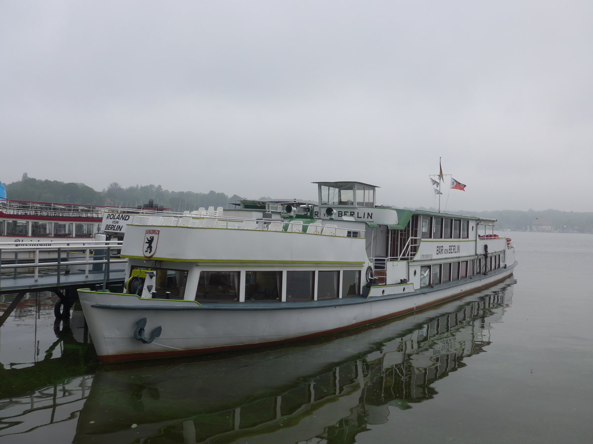 (183'421) - Motorschiff Br von Berlin am 11. August 2017 auf dem Wannsee bei Berlin