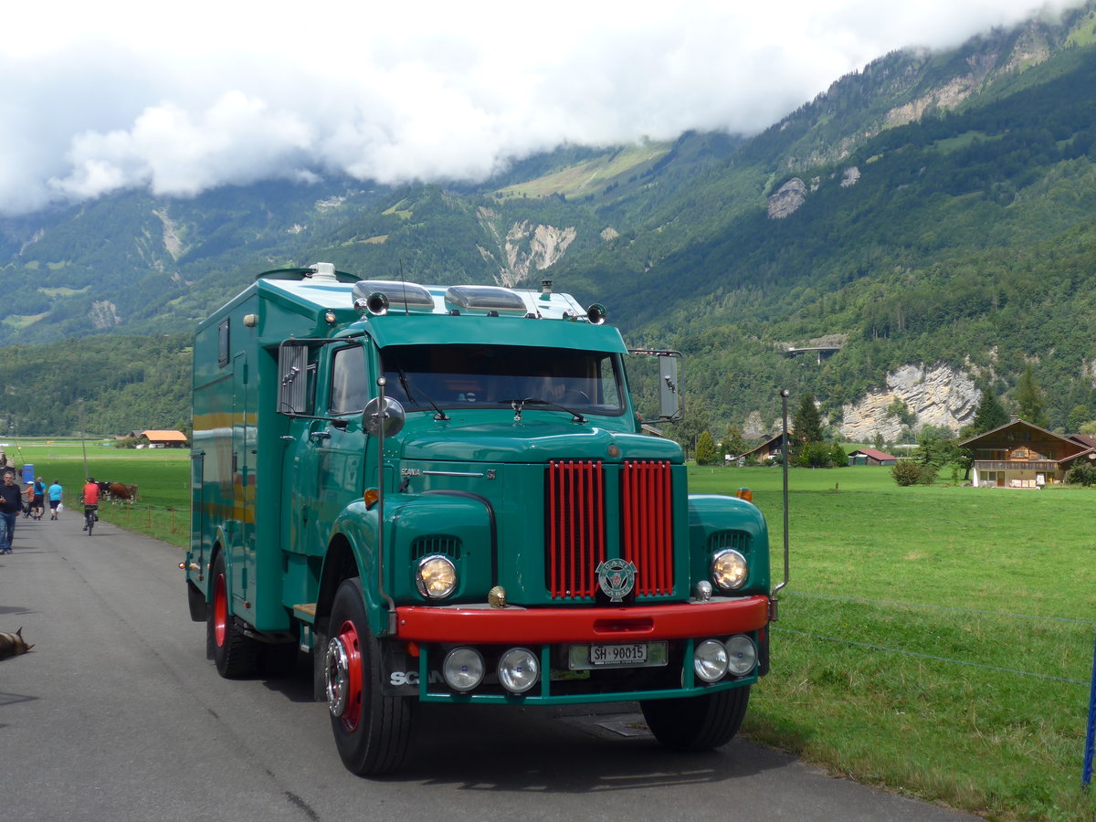 (183'614) - Scania - SH 90'015 - am 19. August 2017 in Unterbach, Rollfeld