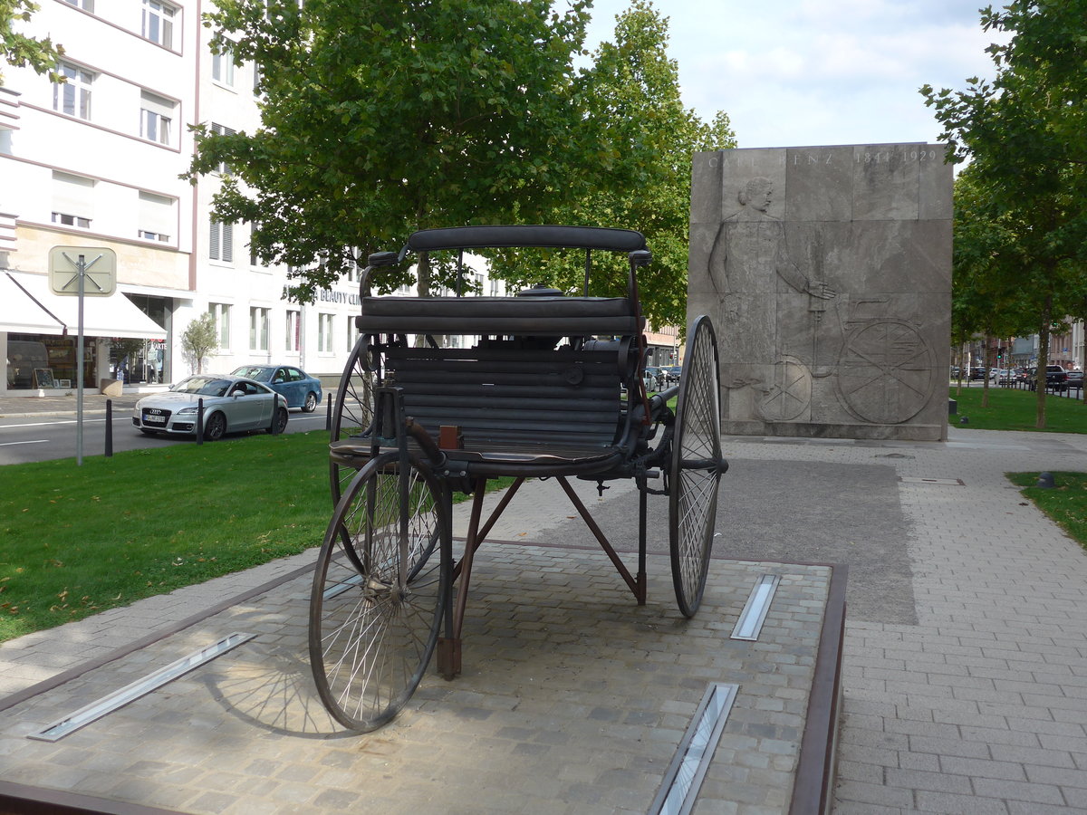 (183'794) - Benz Patentwagen am 21. August 2017 in Mannheim