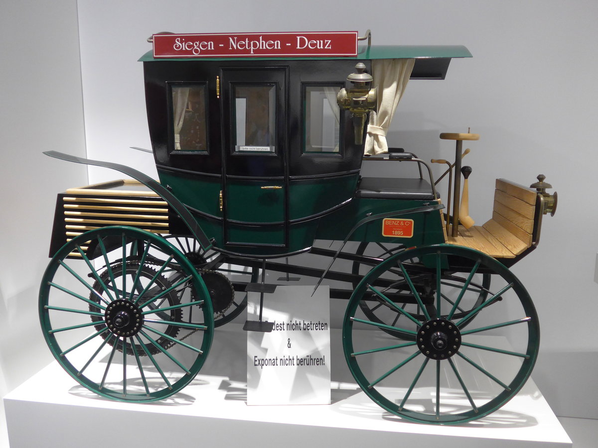 (183'821) - Benz Model von 1895 am 22. August 2017 in Mannheim, EvoBus