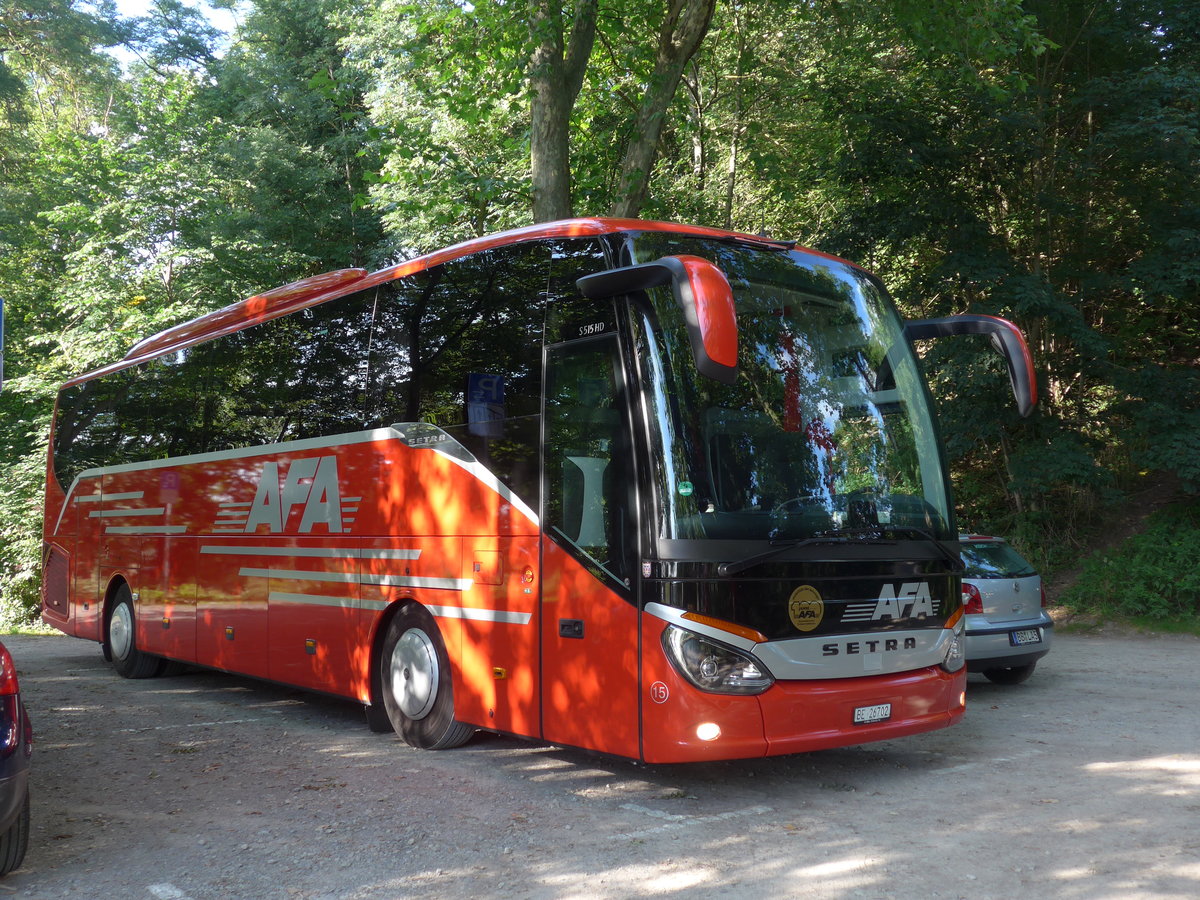 (183'842) - Aus der Schweiz: AFA Adelboden - Nr. 15/BE 26'702 - Setra am 22. August 2017 in Herrenberg, Schlossberg