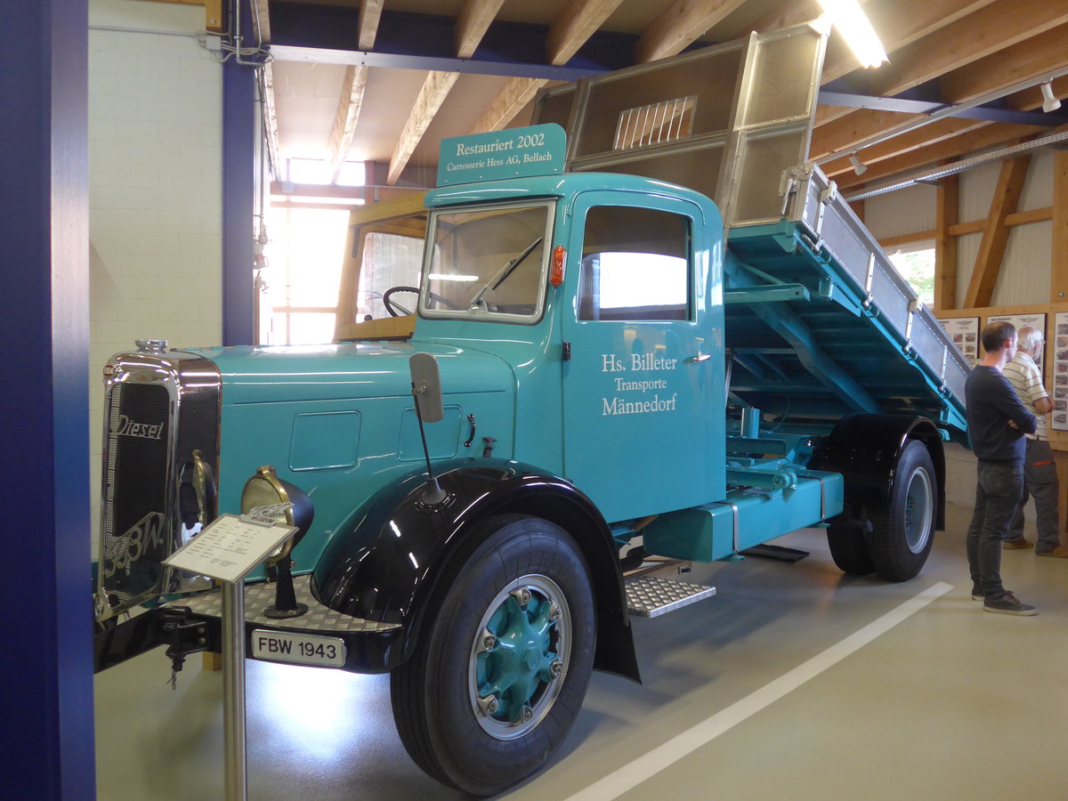 (183'938) - Billeter, Mnnedorf - FBW am 23. August 2017 in Wetzikon, FBW-Museum