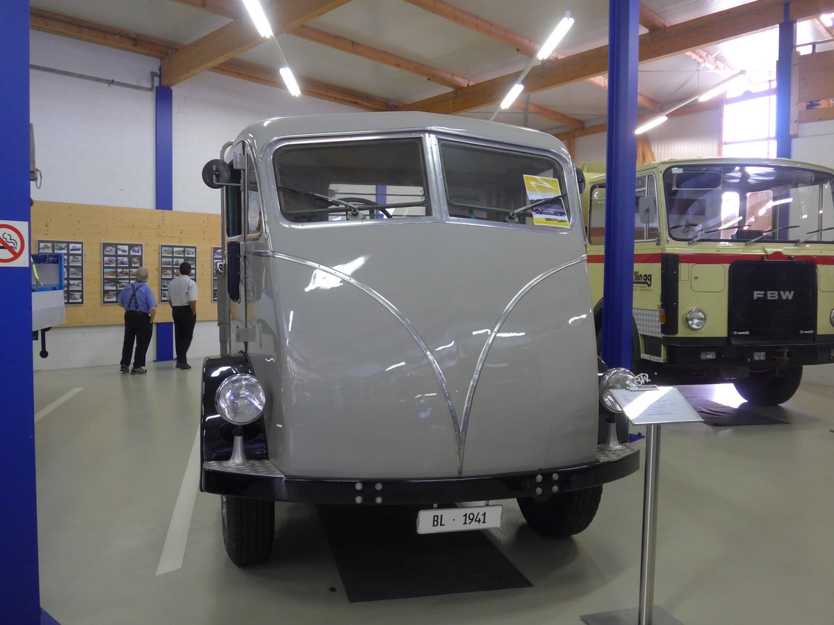 (183'946) - Mineralquelle, Eptingen - FBW/FHS (ex AAGR Rothenburg) am 23. August 2017 in Wetzikon, FBW-Museum