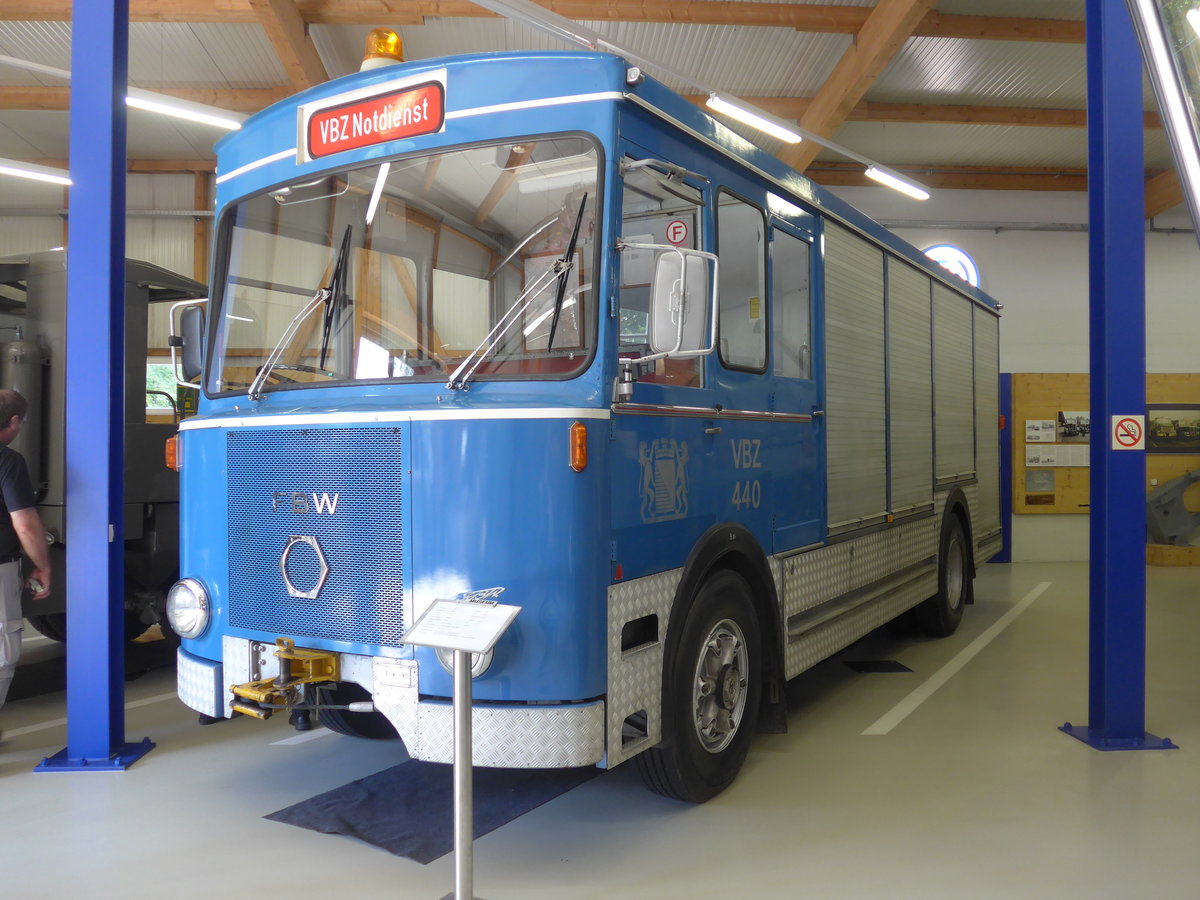 (183'948) - VBZ Zrich - Nr. 440 - FBW am 23. August 2017 in Wetzikon, FBW-Museum