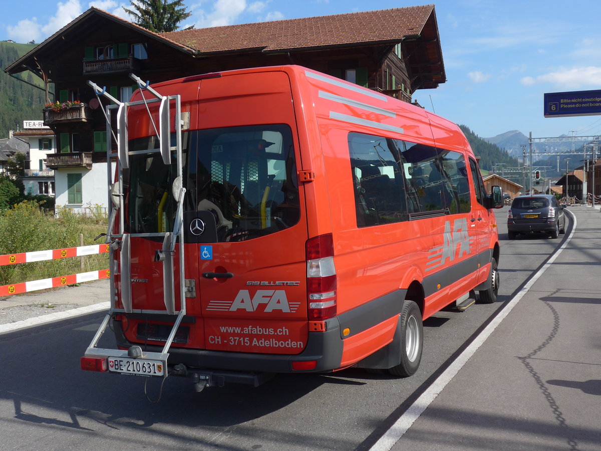 (183'965) - AFA Adelboden - Nr. 53/BE 210'631 - Mercedes am 24. August 2017 beim Bahnhof Zweisimmen