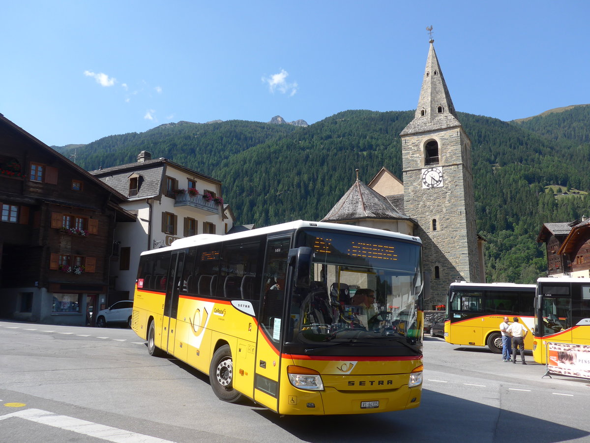 (184'174) - TSAR, Sierre - VS 64'315 - Setra am 25. August 2017 in Vissoie, Post