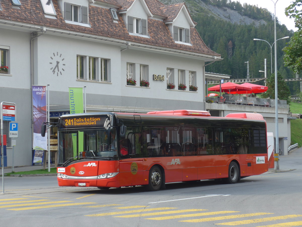 (184'259) - AFA Adelboden - Nr. 30/BE 26'703 - Solaris am 25. August 2017 beim Bahnhof Kandersteg