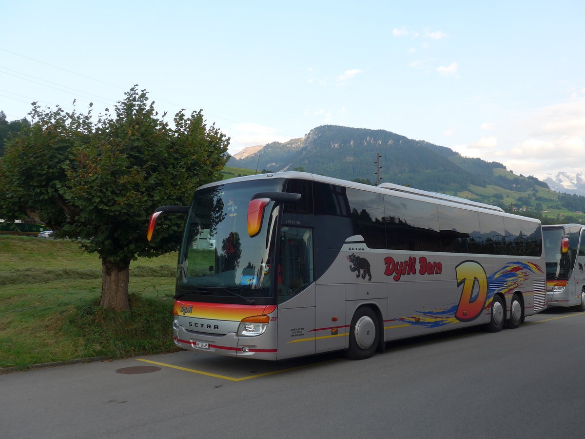 (184'276) - Dysli, Bern - Nr. 23/BE 28'435 - Setra am 25. August 2017 beim Bahnhof Mlenen