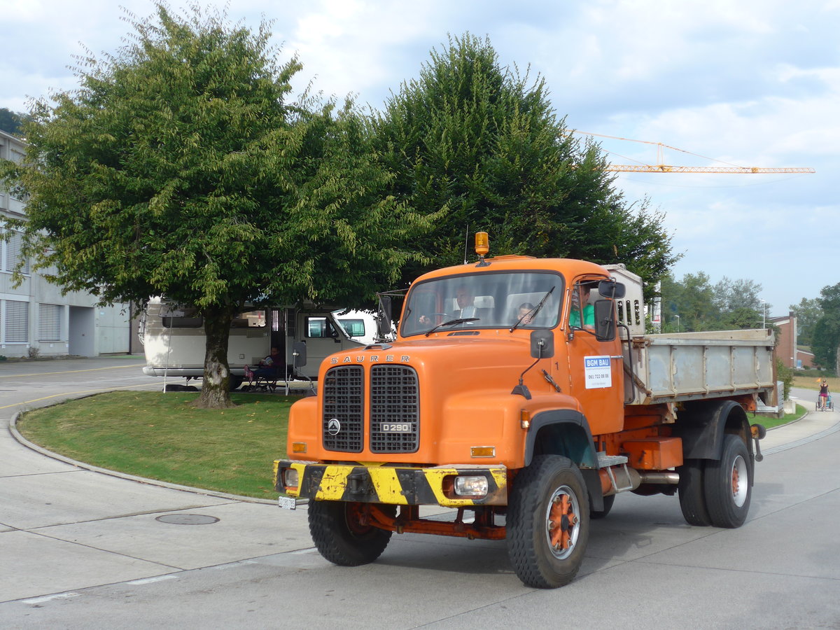 (184'282) - BGM Bau, Biel-Benken - Nr. 1/SO 180'785 - Saurer am 26. August 2017 in Oberkirch, CAMPUS Sursee