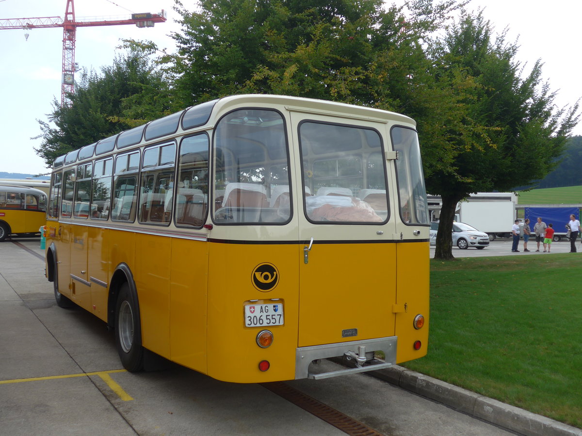 (184'386) - Streiff, Gelterkinden - AG 306'557 - Saurer/Gangloff (ex Oldie-Tours Zrisee, Wollerau; ex OTAG, Wald; ex Leibundgut, Obergoldbach; ex Krebs, Belpberg) am 26. August 2017 in Oberkirch, CAMPUS Sursee