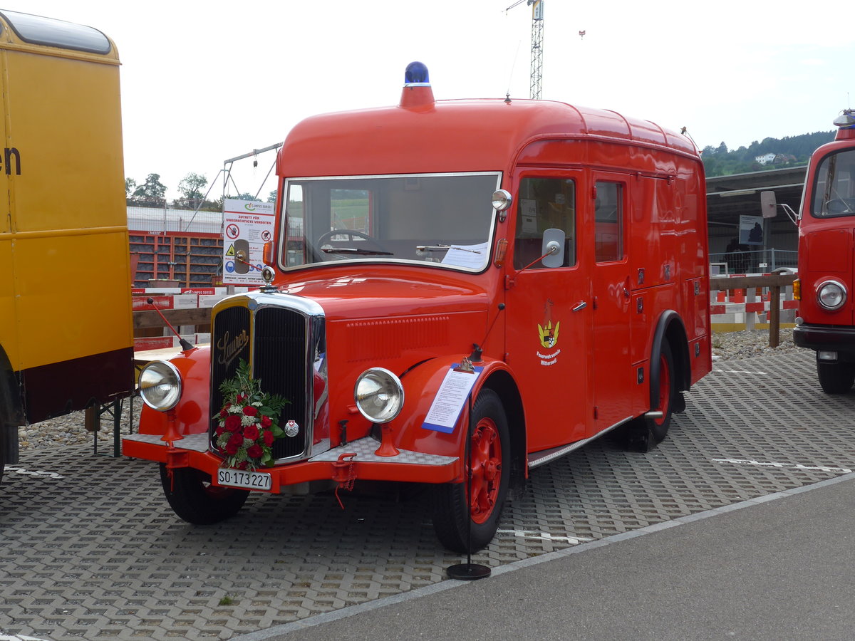 (184'407) - Feuerwehrverein, Witterswil - SO 173'227 - Saurer am 26. August 2017 in Oberkirch, CAMPUS Sursee