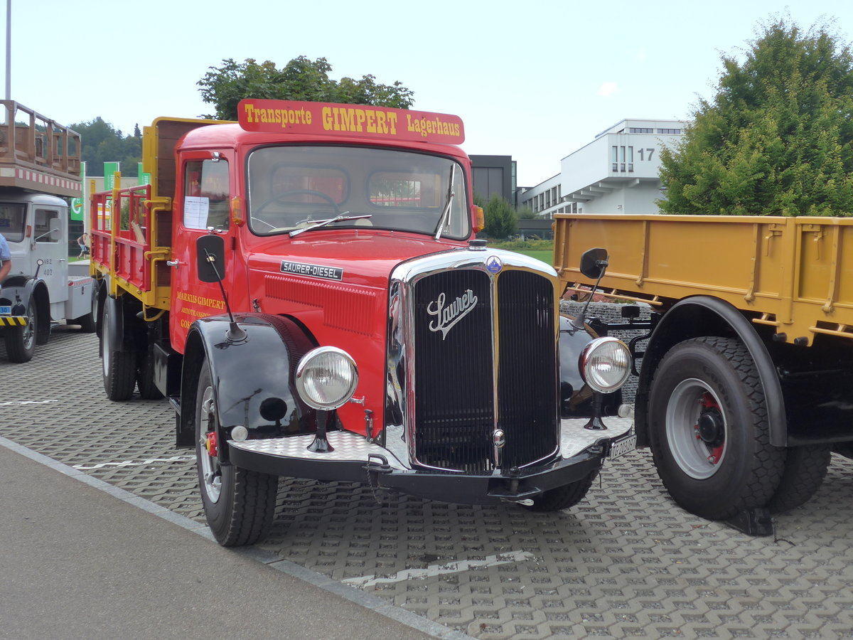 (184'408) - Gimpert, Gossau - TG 203'097 - Saurer am 26. August 2017 in Oberkirch, CAMPUS Sursee
