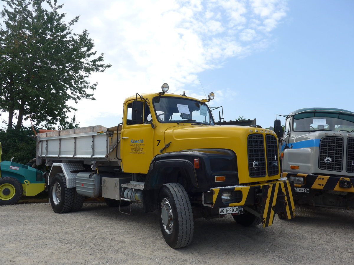 (184'423) - Knecht, Schwaderloch - Nr. 7/AG 162'018 - Saurer am 26. August 2017 in Oberkirch, CAMPUS Sursee