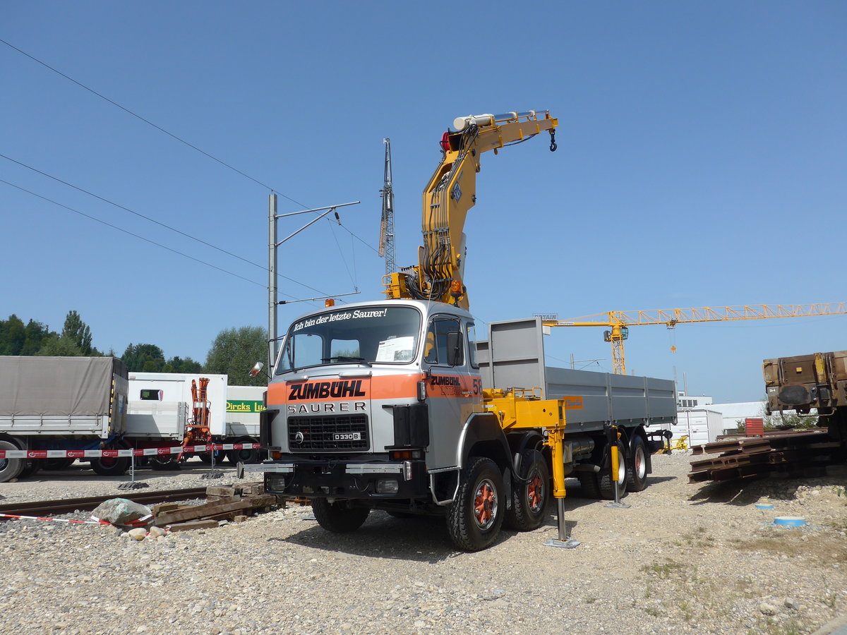 (184'440) - Zumbhl, Littau - Nr. 58 - Saurer am 26. August 2017 in Oberkirch, CAMPUS Sursee