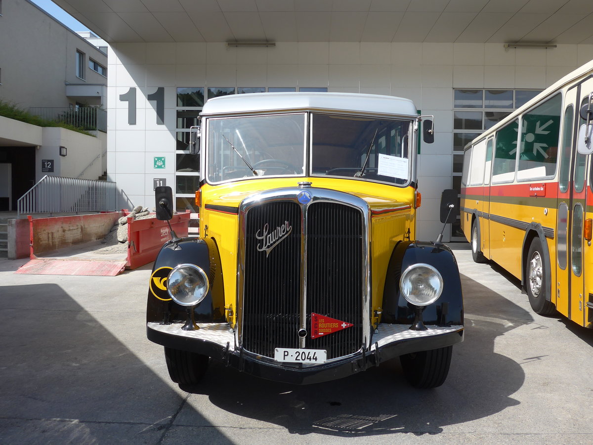 (184'458) - Schmutz, Vaulruz -  P 2044  - Saurer/Saurer (ex Nstle; ex P 23'019; ex P 2044) am 26. August 2017 in Oberkirch, CAMPUS Sursee