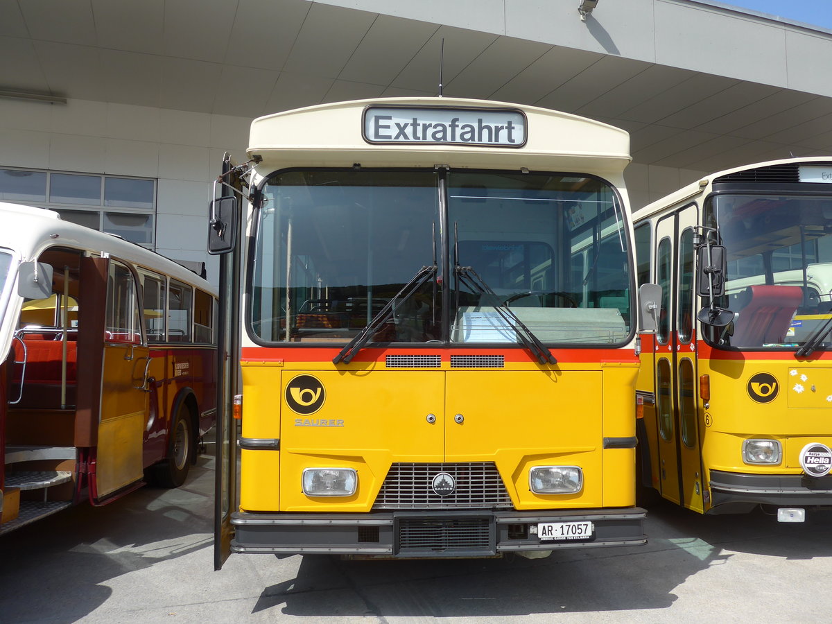 (184'461) - Osthues, Teufen - Nr. 15/AR 17'057 - Saurer-Leyland/Hess (ex AVG Grindelwald Nr. 15; ex RhV Altsttten Nr. 42) am 26. August 2017 in Oberkirch, CAMPUS Sursee