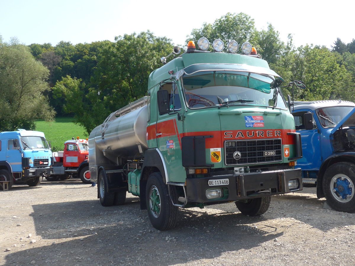 (184'484) - Zumkehr, Frutigen - BE 113'406 - Saurer am 26. August 2017 in Oberkirch, CAMPUS Sursee