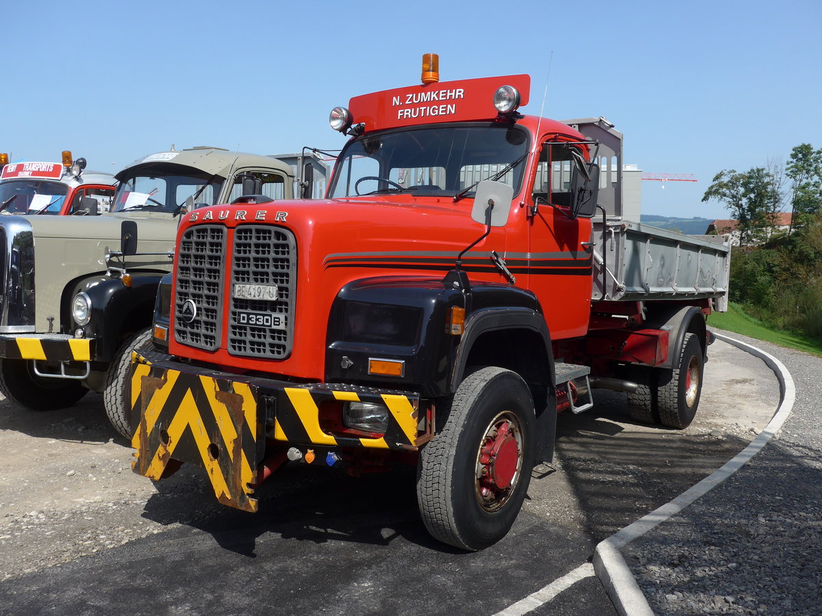 (184'485) - Zumkehr, Frutigen - BE 4197 U - Saurer am 26. August 2017 in Oberkirch, CAMPUS Sursee