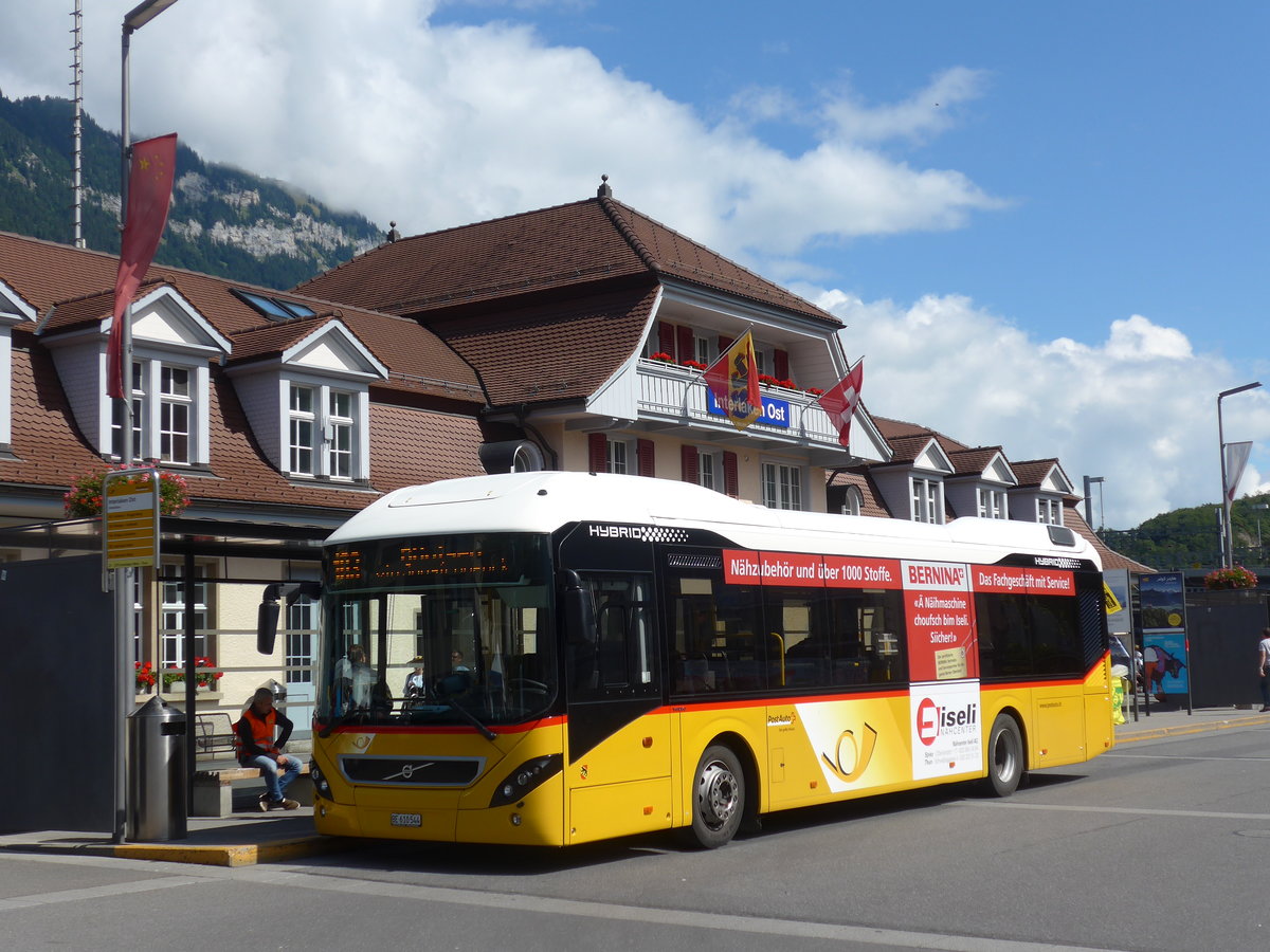 (184'546) - PostAuto Bern - BE 610'544 - Volvo am 3. September 2017 beim Bahnhof Interlaken Ost