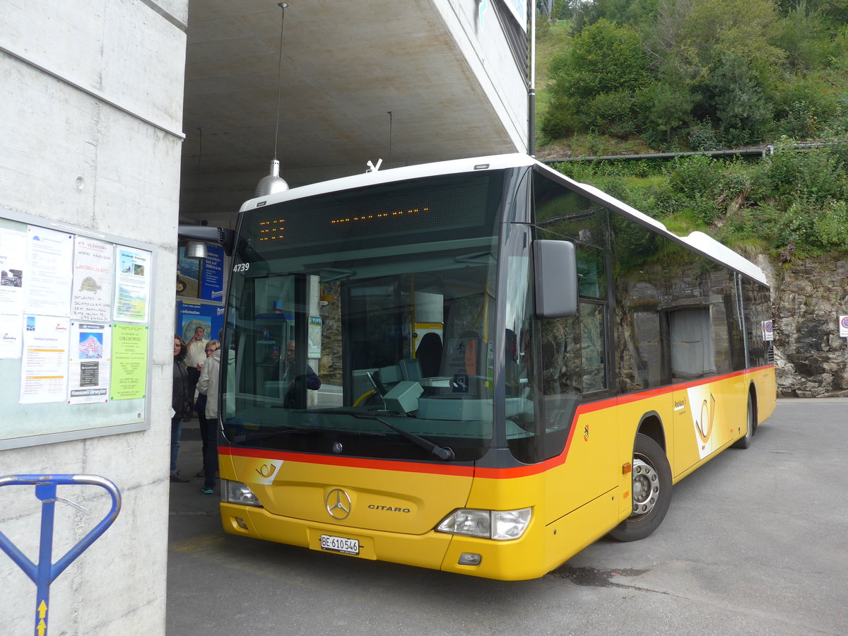 (184'650) - PostAuto Bern - BE 610'546 - Mercedes am 4. September 2017 in Beatenberg, Station