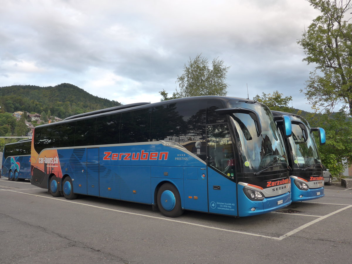 (184'757) - Zerzuben, Visp-Eyholz - Nr. 4/VS 44'590 - Setra am 12. September 2017 in Thun, Seestrasse