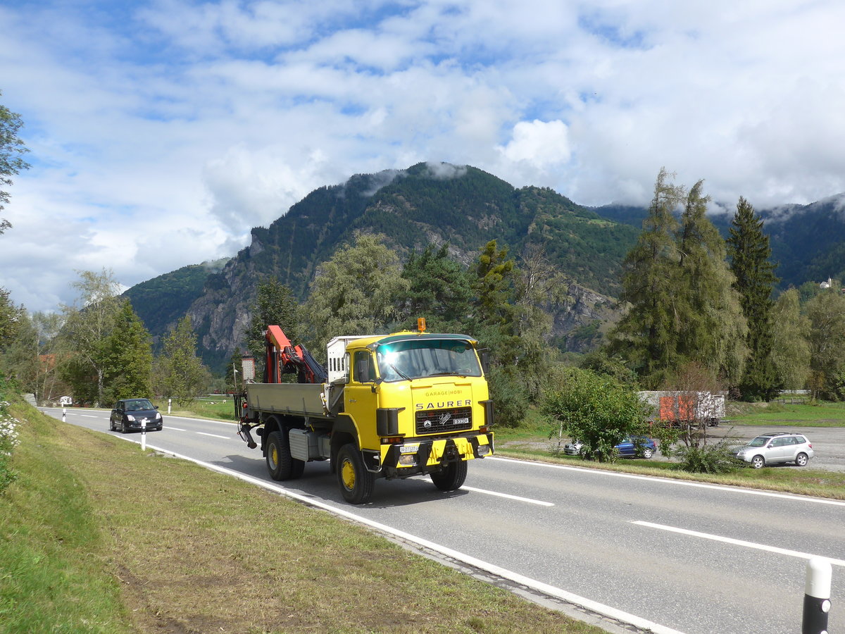 (184'824) - Hobi, Sargans - SG 27'127 U - Saurer am 16. September 2017 in Cazis, Bndner Arena
